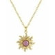 thumbnail image 1 of Collar Xtellar Sol De Opalo Morado Color Dorado, 1 of 2