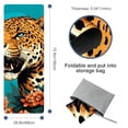 thumbnail image 4 of Leopard Gym Towel with Storage Bag, 72.8"x26.8", Suitable for Yoga, Pilates, Fitness - Yoga Blanket, Yoga Mat Towel, Hot Yoga Towel Included, 4 of 6