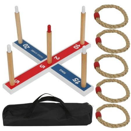 Outdoor Children Games Zeny Ring Toss Kids Game - A Quality Outdoor Yard Game the Whole Family Can Enjoy Together - Easy to Assemble and Includes a Compact Carry Bag for Easy Storage ()