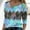 Blue, variant on BLTIBY Long Sleeve Top for Women Printed Round Neck Shirts Fashion Loose Casual Lightweight Pullover Blouse Brown XXL