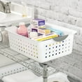 thumbnail image 5 of Sterilite Medium Ultra™ Basket, Open Plastic Storage Bin, Versatile Organization Solution, White, 6 Count, 5 of 9