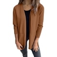 thumbnail image 5 of Delayuji Women's Cardigan Coat Cotton Linen Cardigan Solid Color Spring Summer Trendy, 5 of 7