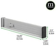 thumbnail image 4 of mDesign Expandable Dresser Drawer Divider with Foam Ends - 8 Pack - Gray/Black, 4 of 9