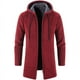 thumbnail image 2 of Suéter de punto para hombre, chaqueta, gabardina, elegante, de color liso, con forro polar, para otoño e invierno, 2 of 5