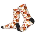thumbnail image 2 of Disketp Thanksgiving Turkey Leaves Unisex Mid-Calf Socks Lightweight Breathable Ventilation Ankle Socks, 2 of 7