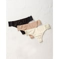 thumbnail image 4 of Leonisa Lace Side Seamless Thong Panty - Comfy No Show Underwear for Women, 4 of 5
