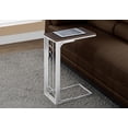 thumbnail image 4 of Monarch Specialties Accent Table, C-shaped, End, Side, Snack, Living Room, Bedroom, Brown Laminate, 4 of 5