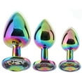 thumbnail image 1 of Rear Assets Round Gem Metal Plug Kit in Rainbow, 1 of 4