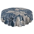 thumbnail image 5 of Round Tablecloth Spring Summer 60x60 Inch flower Table Cover Round for Dinner Party Picnic, 5 of 5