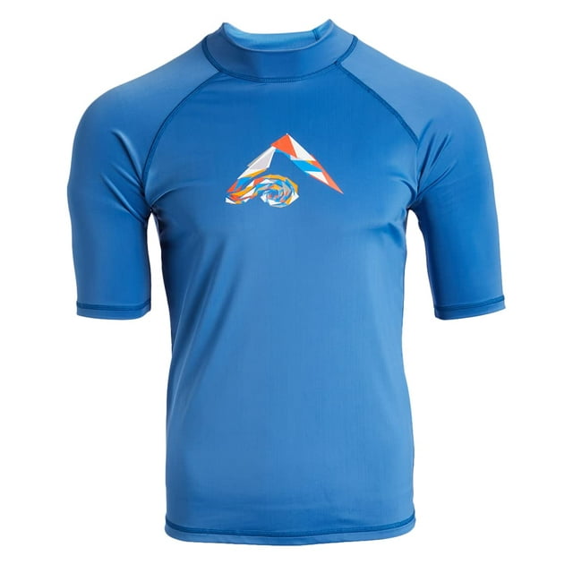 Kanu Surf Men's Paradise UPF 50+ Short Sleeve Sun Protective Rashguard Swim Shirt