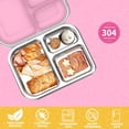 thumbnail image 5 of Stainless Steel Bento Box for  1000ml - 3 Compartment Lunch Box for Adults, Leakproof  Container,  Metal Lunch Box with  Seal, /Dishwasher Safe (), 5 of 6