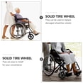 thumbnail image 3 of FONDOTIN 2 Pcs Roue avant de Fauteuil Roulant Manuel Pneu Solide Noir avec Roulements à Billes Silencieux, 3 of 6