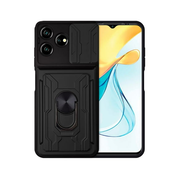 Funda Anillo y Tarjetero Card Slot para ZTE Axon 50 Lite