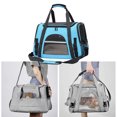 thumbnail image 4 of Bolsa de transporte para mascotas Sunnimix Transportín para gatos azul, 4 of 8