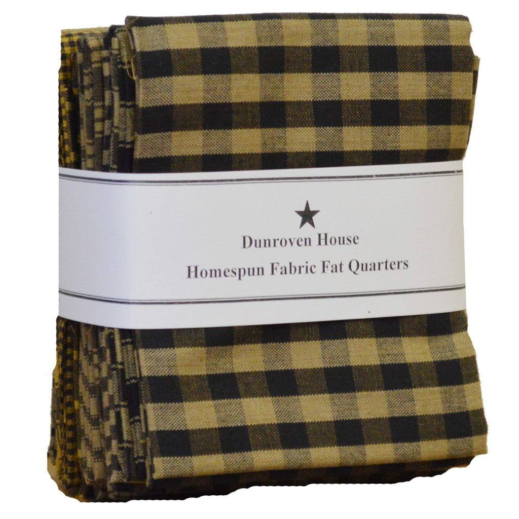DUNROVEN HOUSE/Homespun Fabric/ FQB Set of (12)