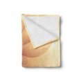 thumbnail image 2 of Snail Soft Flannel Fleece Throw Blanket, Abstract Spiral Helix Marine Shell Natural of Sea Calm Pattern, Cozy Plush for Indoor and Outdoor Use, 50" x 70", Camel Cream and Peach, by Ambesonne, 2 of 5