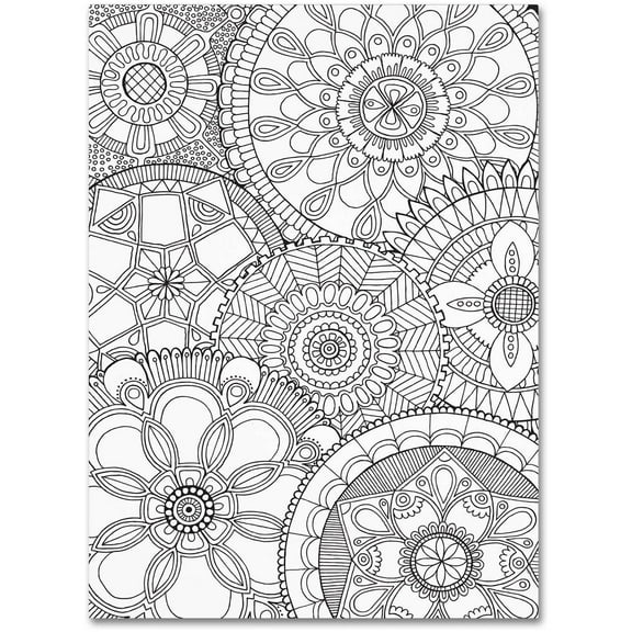 Trademark Fine Art "Family Mandalas" Canvas Art by Hello Angel