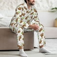 thumbnail image 7 of Hirioo Cute Sloth for Men's Pajama Sets 2 Piece Pjs Men's Long-Sleeved Pajama Set Button Down Sleepwear,S-XXL-X-Large, 7 of 7