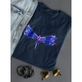 thumbnail image 3 of Shiny Neon Dragonfly Shaped T-Shirt Women -Image by Shutterstock, Female Large, 3 of 4