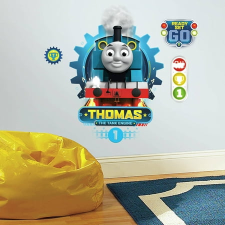RoomMates Decor Thomas the Tank Engine Peel-and-Stick Wall Decals