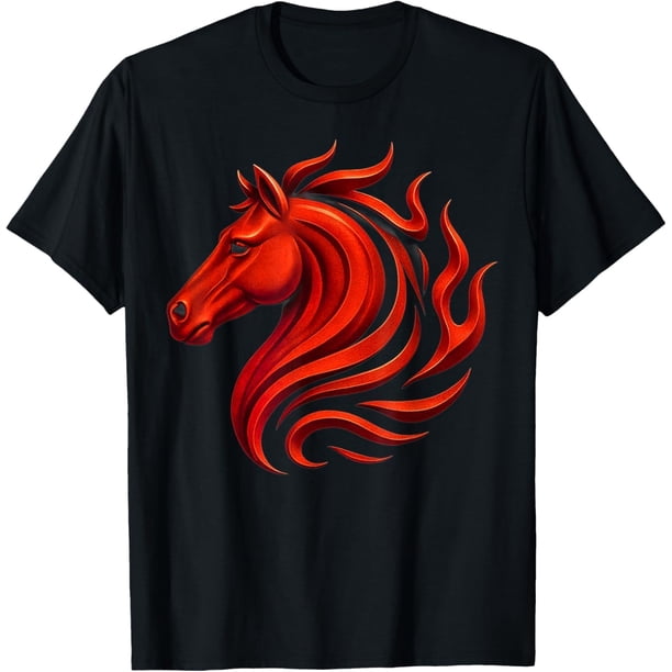 Fire Horse Chinese Zodiac Symbol 2026 Lunar New Year Camiseta