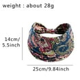 thumbnail image 2 of Pavied Headbands for Women Head Scarf Women Elastic Headband Hair Headband Ladies Yoga Hijab Exercise Wicking Headband Elastic Non Slip Headband Turban Bandanas for Women Dark Blue One Size, 2 of 2