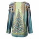 thumbnail image 5 of Pntutb Camiseta holgada con estampado navideño para mujer Cuello redondo Manga larga Pntutb Pntutb-4653, 5 of 5