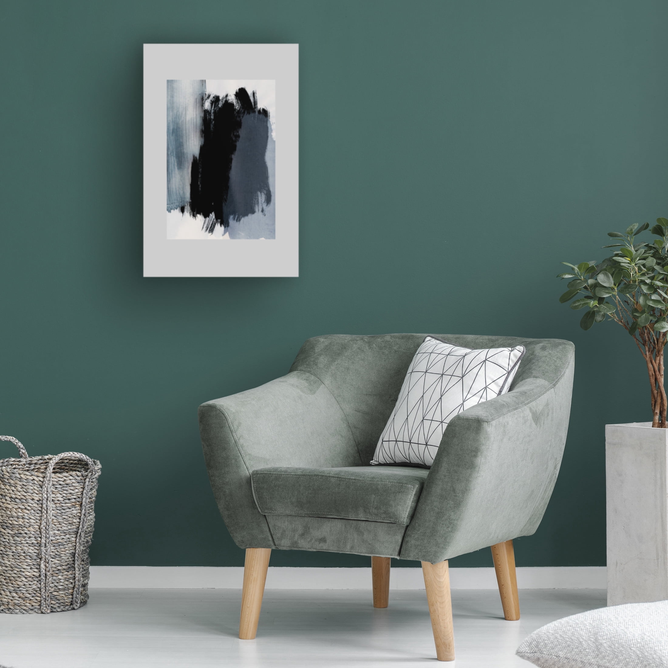 Trademark Fine Art Mareike Bohmer Abstract Brush Strokes 15 Canvas Wall Art