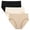 Natural, variant on INNERSY Women's Cotton Jacquard Underwear Breathable Hipster Panties 3 Pack(L,Purple Blush)
