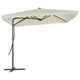 thumbnail image 2 of vidaXL Outdoor Parasol with Steel Pole 250x250 cm Sand, 2 of 4