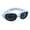 A, variant on Elite Competition Goggles, Anti-Fog Silver Plated Swimming Glasses for Men Women, Mirrored Lens Swim Team Eyewear for Outdoor & Racing