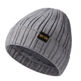 thumbnail image 1 of Gorro de invierno con forro de satén para mujer y hombre, gorro holgado con forro de seda para invierno, gorro de punto cálido con puños, 1 of 5