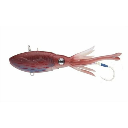Nomad Design Squidtrex Fishing Lure with Patented Technology Vibration Design - TPE Soft Plastic BKK Assist Hooks Squid Lure