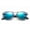Black Blue, variant on Newbee Fashion - "Congo" - Kyra Girls Boys Two Tone Clear Frame Fashion Sunlasses with Flash Lenses Kids Sunglasses UV Protection