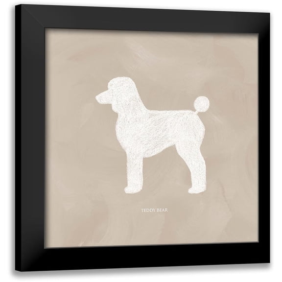 Popp, Grace 20x20 Black Modern Framed Museum Art Print Titled - Poodle Cuts III