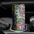 thumbnail image 3 of 20oz Pioneer Flower Skinny Tumblers Stainless Steel Tumbler with Lid and Straw,Vacuum Insulated Double Wall Travel Tumbler Cups with Cleaning Brush for Coffee,Tea, 3 of 6