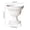 White, variant on European Style Fluted Flower Pot, 7 Inch White Roman Column Planter with Pedestal Base, Plastic Decorative Pot for Artificial Plants, Faux Florals, and Home Garden Decor