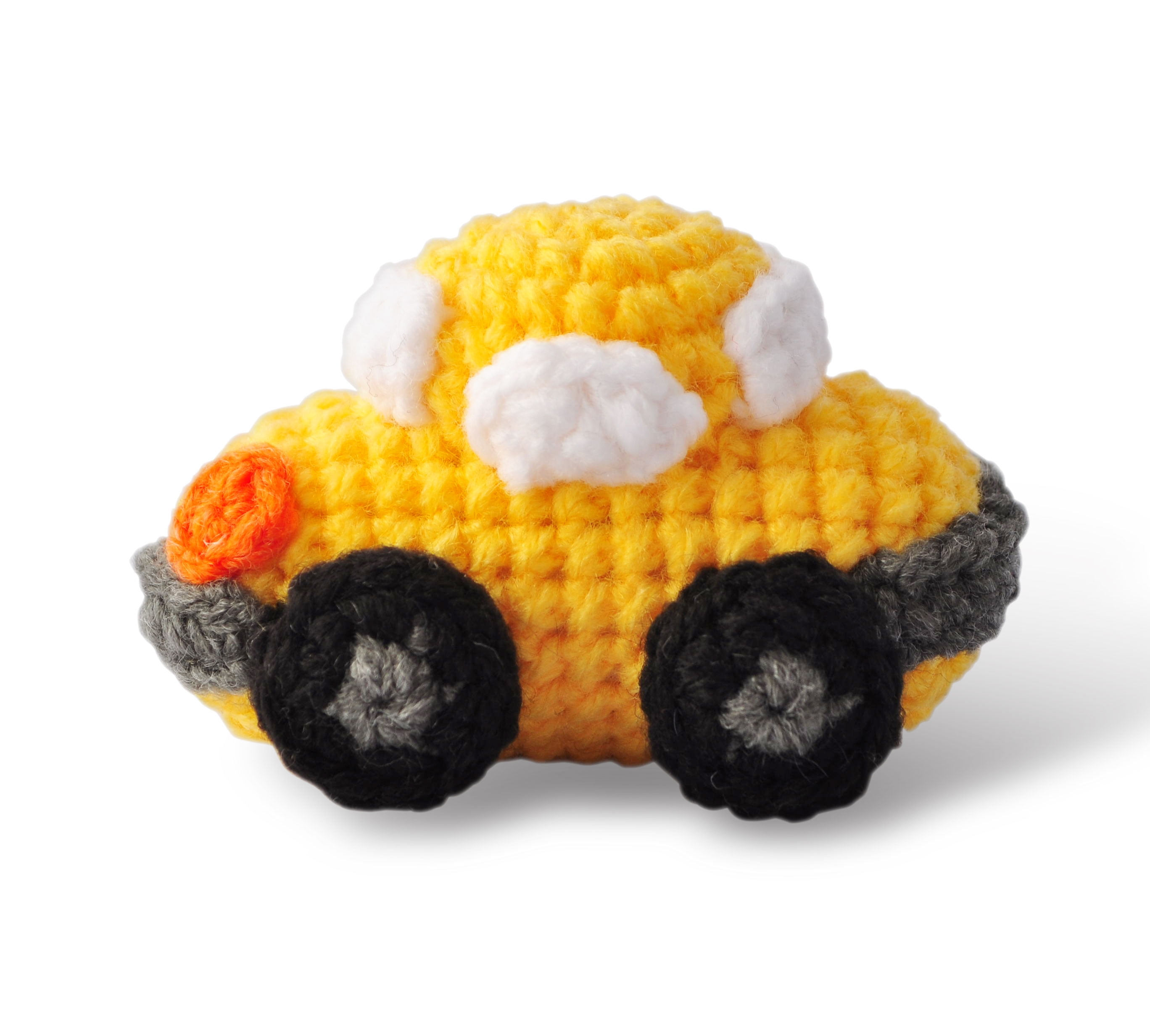 Yellow Car Toy Handmade Amigurumi Stuffed Toy Knit Crochet Doll Vac Walmart Com Walmart Com