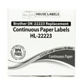 thumbnail image 6 of HOUSELABELS Compatible with DK-2223 Replacement Roll for Brother QL Label Printers; Continuous Length Labels; 1-31/32" x 100 feet (50mm*30.48m) with 1 REUSABLE CARTRIDGE - 22 Rolls, 6 of 7