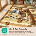 thumbnail image 4 of Design&I 2'x3' Washable Throw Rug Cd Vinyl Record Retro Soundwave Disc Stripe Border Vintage Music Flowing Dynamic for Hallway, Laundry Room, Low Profile Daily Traffic Ready Accent, 4 of 7