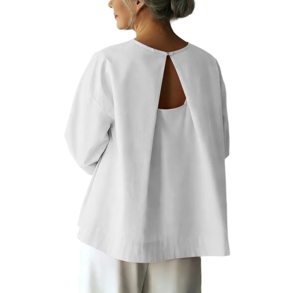 Dvprdro Womens Button Front Linen Blouses Embroidered V Neck Short Sleeve Tops Casual Summer Shirts White L