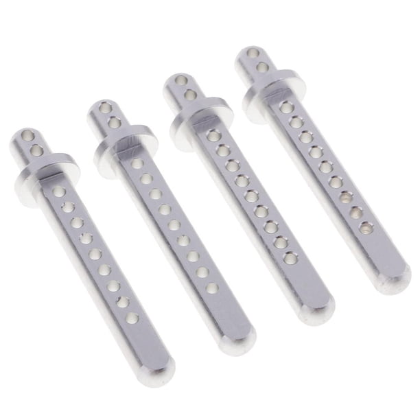 1:10 RC Toy Hobby Vehicle Model Body Mount 4x para Axial SCX10 Accesorios Plata