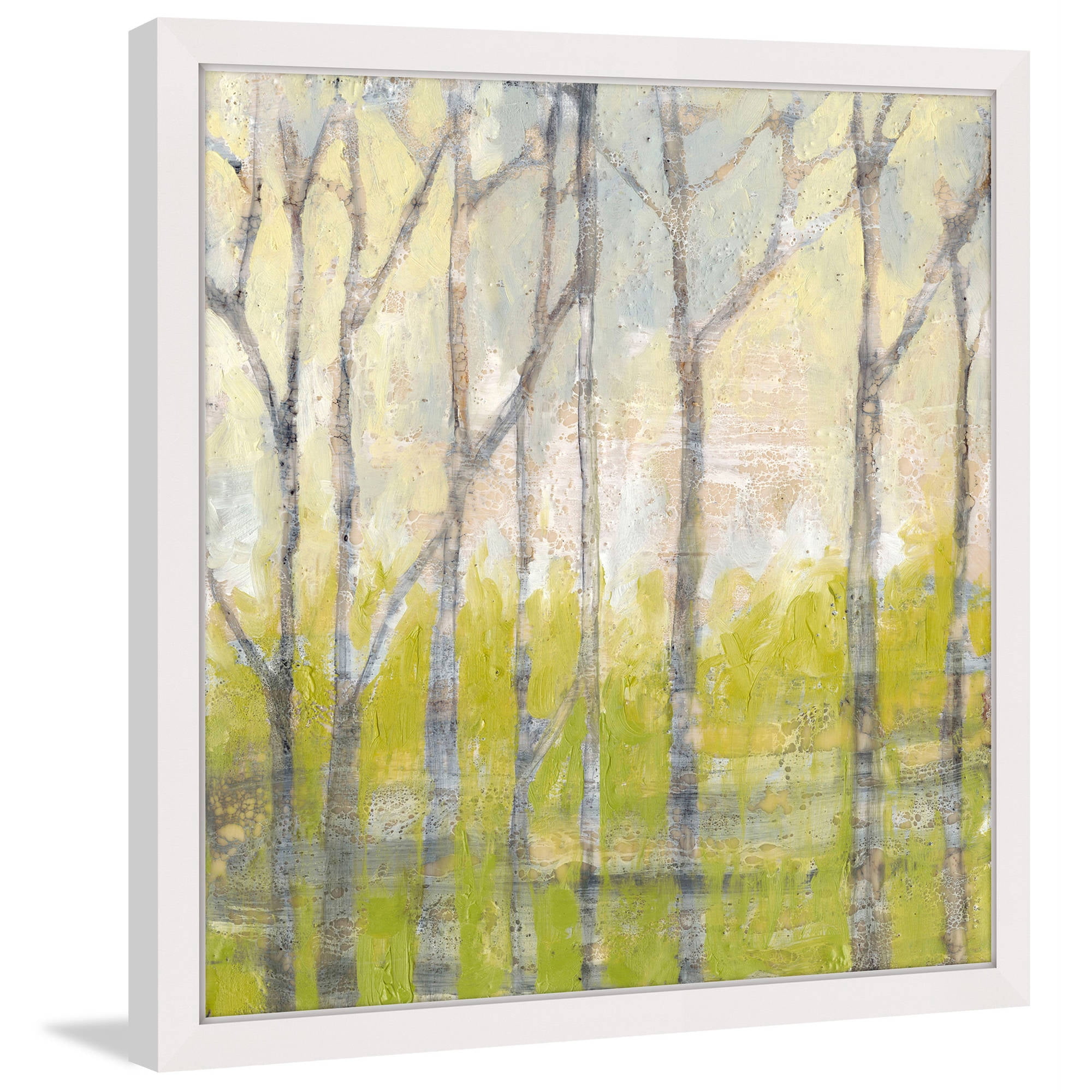 "Whispering Treeline II" Framed Painting Print