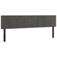 thumbnail image 5 of vidaXL LED Headboard Dark Gray 56.7"x2"x30.7"/34.6" Velvet, 5 of 56