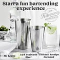 thumbnail image 3 of KITESSENSU Boston Bartending Cocktail Shaker Set for Drink Mixing, 2-Piece Drink Shaker 18oz & 28oz , 18/8 Stainless Steel Martini Shaker,  Bar Accessories for the Home Bar Set - Silver, 3 of 11