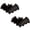 Black, variant on 2 Pcs Halloween Serving Trays, Pumpkin Shaped Reusable Plastic Platter for Candy, Fruit, Snacks, Dessert and More