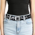 thumbnail image 5 of Buckle-Down Belt, Seatbelt Buckle Belt, Lucky Black White, Youth 22 to 32 Inches, 5 of 9
