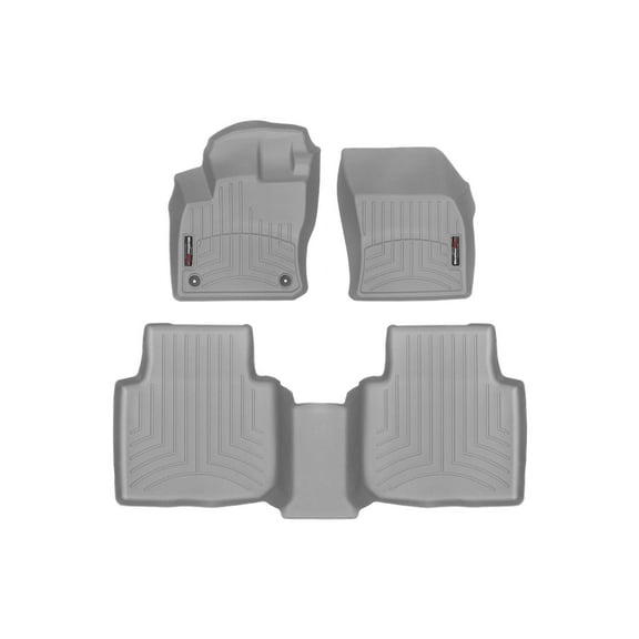 WeatherTech Custom Fit FloorLiners compatible with 2020-2024 VW Tiguan - 1st & 2nd Row, Grey