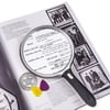 Carson HandHeld LED Lighted 1.5x Oversized Magnifier with 4.5x Spot Lens Great for Reading, Crafts, and Hobbies