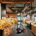 thumbnail image 3 of Heavy Duty Hand Truck Dolly, 2 Wheel Moving Truck Cart With Double Handles, 330lbs Capacity Steel Trolley, Platform Truck for Moving/ Warehouse/ Garden/ Grocery, 3 of 9